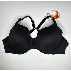 New Warners Black lined underwire lift bra 38D